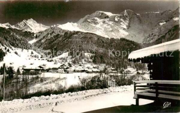 Les Contamines sur Saint Gervais 74 Haut Vue d’ensemble Le Bionnassay les Domes
