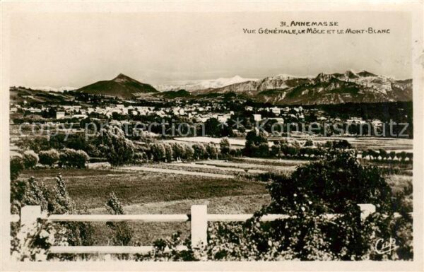 Annemasse 74 Haute-Savoie Vue generale Le Möle et le Mont Blanc