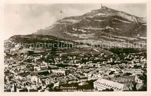 Chambery 73 Vue generale aerienne et le Nivolet