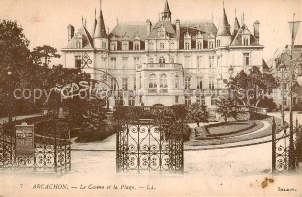 Arcachon 33 Gironde Le Casino et la Plage