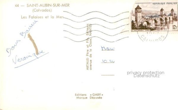 Saint-Aubin-sur-Mer Calvados Les Falaises et la Mer – Bild 2