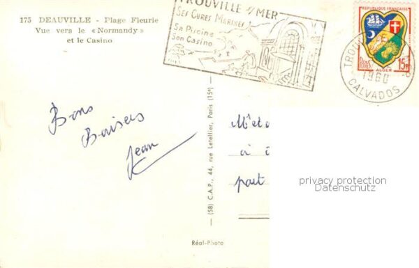 Deauville-sur-Mer Vue vers le Normandy et le Casino – Bild 2