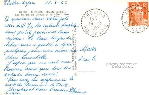 Thollon-les-Memises 74 Haute-Savoie Les Hotels de Lajoux et la cote suisse – Bild 2