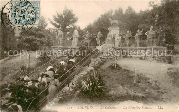 Lourdes 65 Le Calvaire La Premiere Station