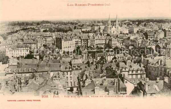 Pau 64 Vue sur la Ville prise du Clocher Saint