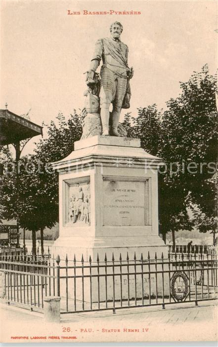 Pau 64 Statue Henri IV
