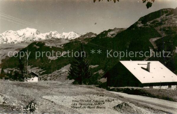 Hauteluce 73 Savoie Les Pemonts Massif du Mont Blanc