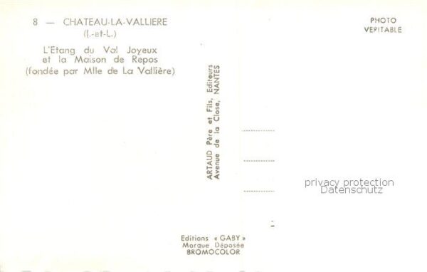 Chateau-la-Valliere 37 Etang du Vol Joyeux et la Maison de Rep – Bild 2