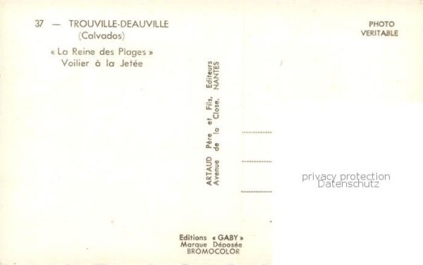 Trouville-Deauville La Reine des Plages Voilier a la Jetee – Bild 2