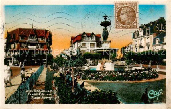 Deauville-sur-Mer Plage Fleurie Place Morny