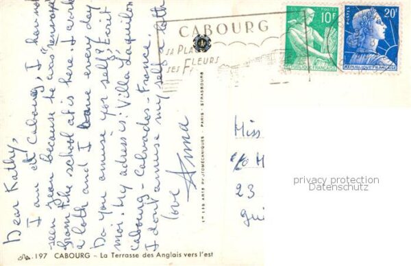 Cabourg 14 Calvados La Terrasse des Anglais vers l'est – Bild 2