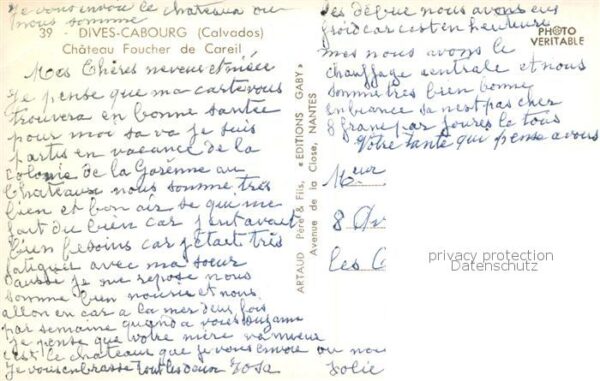 Dives -sur-Mer 14 Calvados Chateau Foucher de Careil – Bild 2