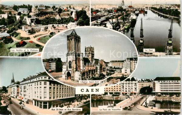 Caen 14 Les Jardins et le Chateau Le Port L’Egl