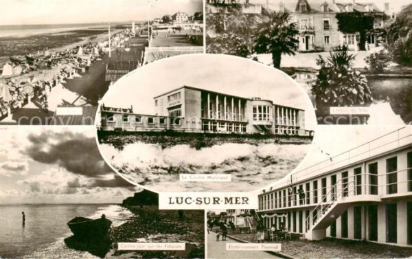 Luc-sur-Mer 14 Calvados La Plage Le Casino Municipal Contre jou