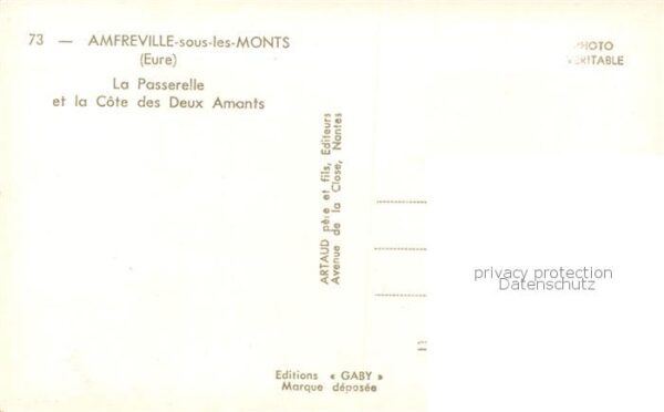 Amfreville-sous-les-Monts 27 Eure La Passerelle et la Cote des Deux Amant – Bild 2