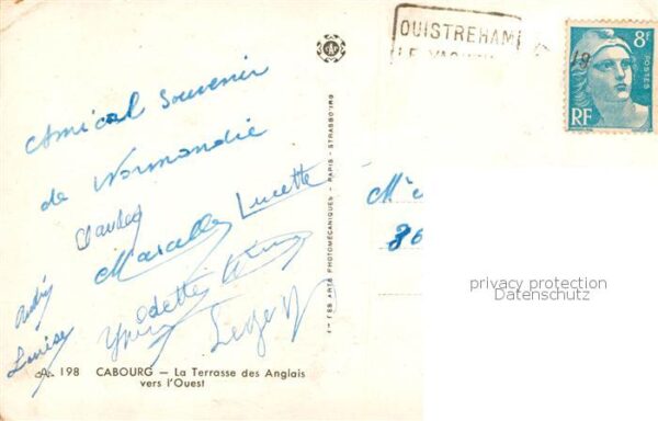 Cabourg 14 Calvados La Terrasse des Anglais vers l'Ouest – Bild 2