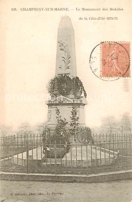 Champigny-sur-Marne 94 Le Monument des Mobiles de la Cote d’Or