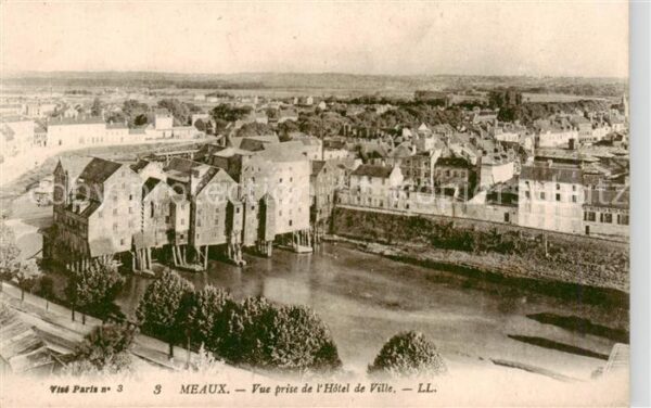 Meaux 77 Seine-et-Marne Vue prise de l’Hotel de Ville