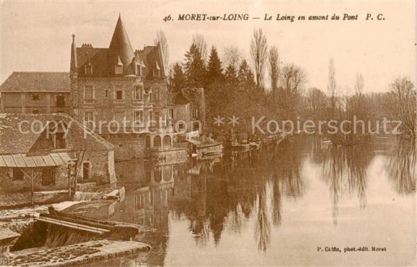 Moret-sur-Loing Le Loing en amont du pont
