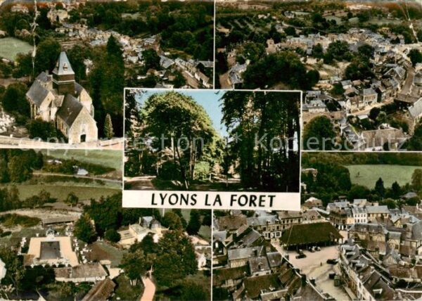 Lyons-la-Foret En avion au-dessus de la ville Piscine