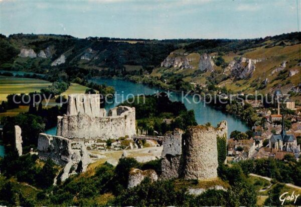 Les Andelys Chateau Gaillard 12e siècle et la Seine
