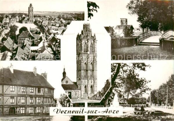 Verneuil -sur-Avre 27 Eure Vue Generale les remparts Eglise de la