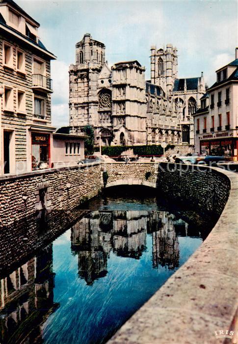 Evreux 27 Eure La Cathedrale vue de la Promenade de l