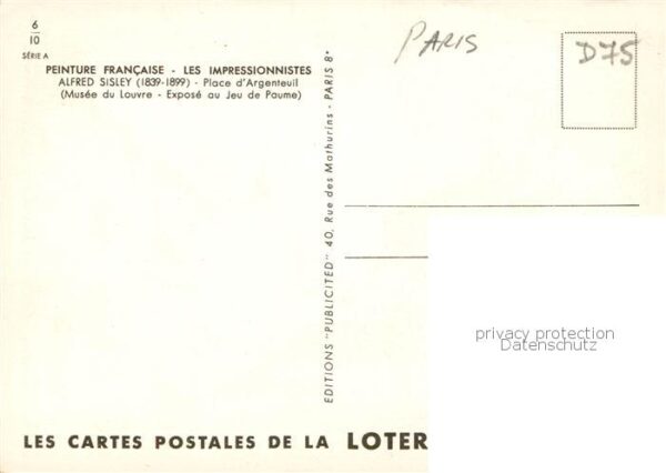 Paris 75 Peinture Francaise Les Impressionnistes – Bild 2