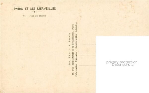 Paris 75 Rue de Rivoli – Bild 2