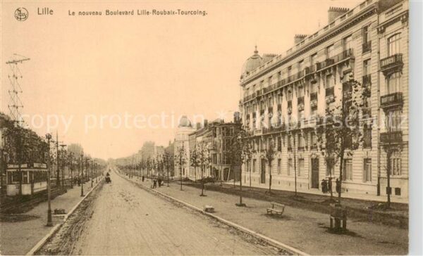 Lille 59 La nouveau Boulevard Lille Roubaix Tour