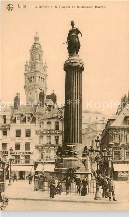 Lille 59 La Deesse et le Clocher de la nouvelle