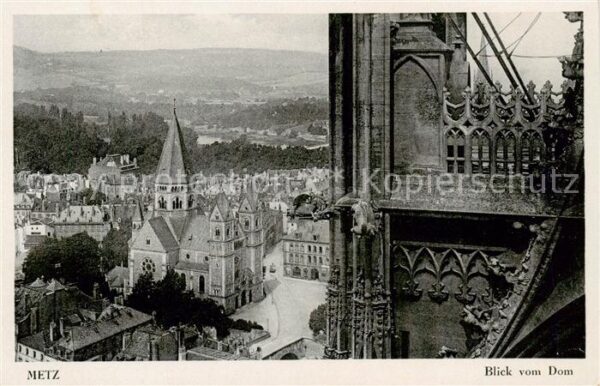 Metz  57 Moselle Blick vom Dom