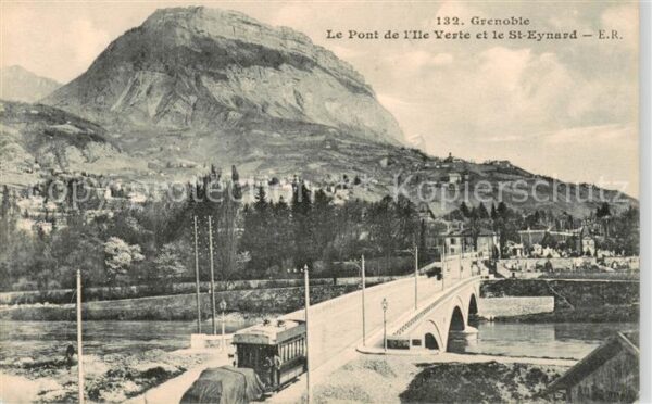 Grenoble 38 Le Pont de l’Ile Verte et le St Eynard