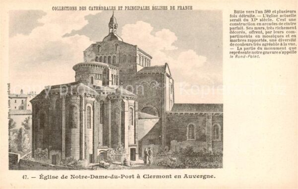 Clermont  63-Ferrand Auvergne Eglise de Notre Dame du Port