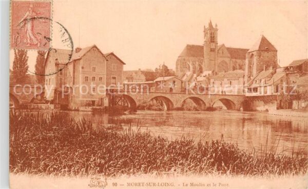 Moret-sur-Loing Le Moulin et le Pont