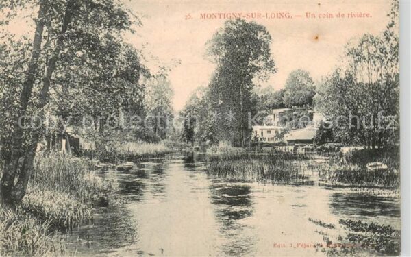 Montigny-sur-Loing Un coin de riviere