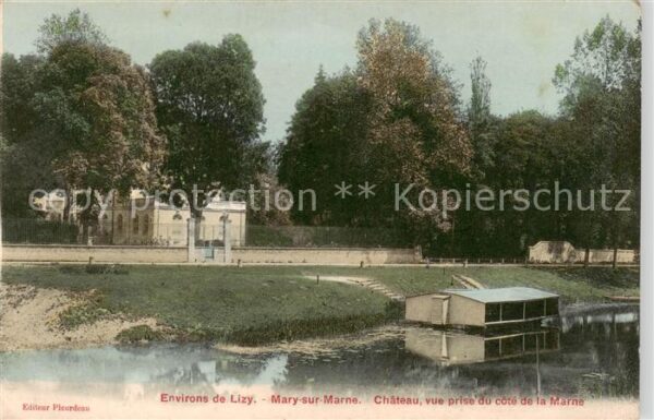Mary-sur-Marne Chateau vue prise du cote de la Marne