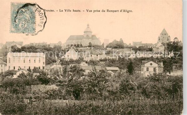 Provins 77 Seine-et-Marne La Ville haute Vue prise du Rempart d_A