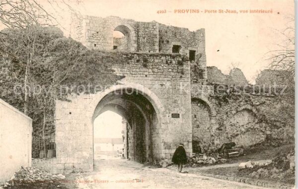 Provins 77 Seine-et-Marne Porte St Jean vue interieure