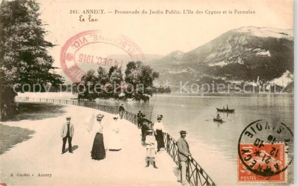 Annecy 74 Haute-Savoie Promenade du Jardin Public L’Ile des Cy