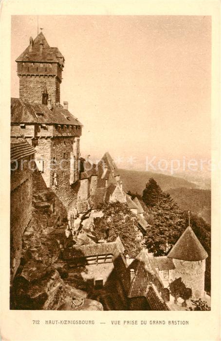 Haut-Koenigsbourg Hohkoenigsburg Vue prise du Grand Bastion