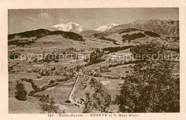 Megeve 74 Haute-Savoie Panorama et le Mont Blanc