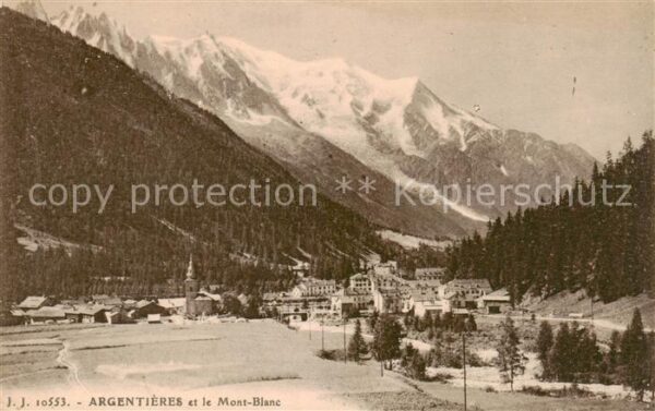 Argentieres 77 Seine-et-Marne et le Mont Blanc