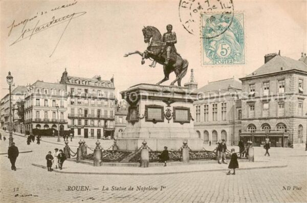 Rouen 76 La Statue de Napoleon