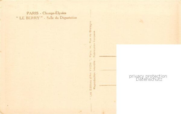 Paris 75 Camps Elysees Le Berry Salle de Degusta – Bild 2