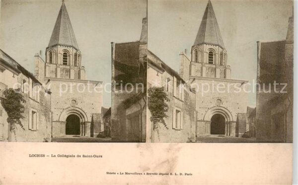 Loches 37 Indre-et-Loire La collégiale de Saint-Ours