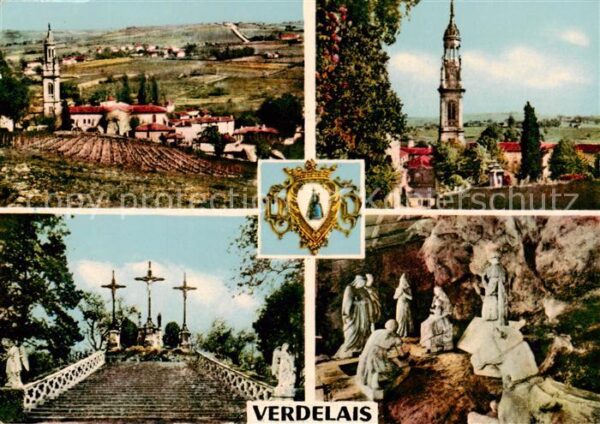 Verdelais 33 Gironde Eglise et les Coteaux Le Clocher Le Cal