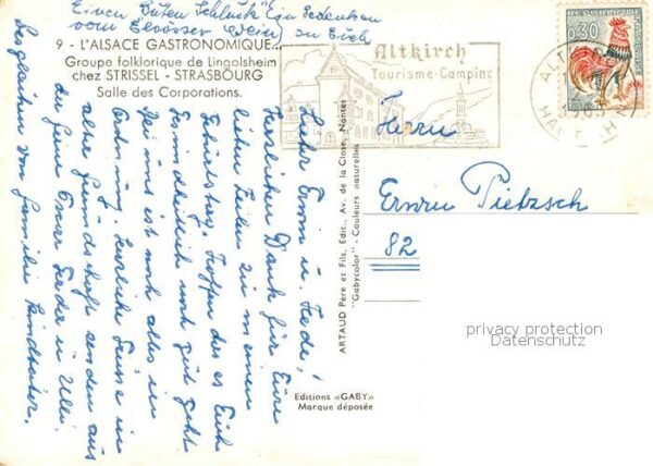 Strasbourg Strassburg 67 Bas-Rhin Groupe folklorique de Lingolsheim chez – Bild 2
