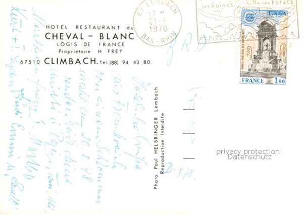 Climbach Bas-Rhin Hotel du Blanc Interieur – Bild 2