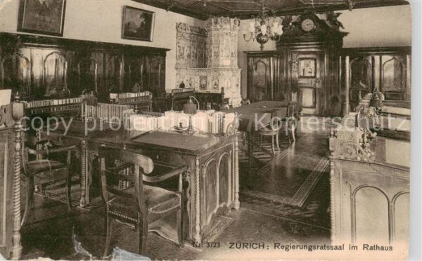 Zuerich ZH Regierungsratssaal im Rathaus